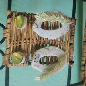 Wheat Field Polymer Clay Earrings